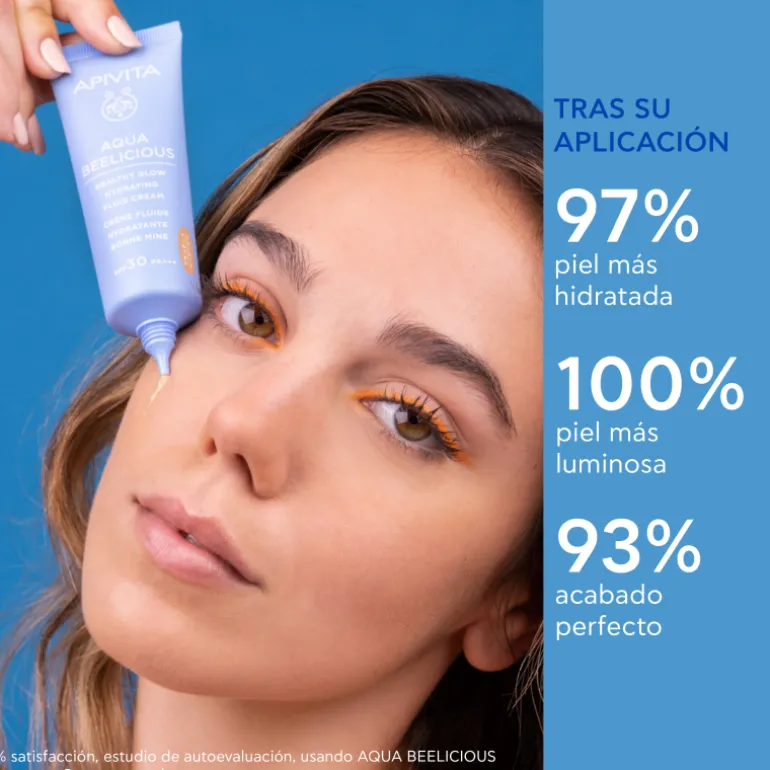 Aqua Beelicious Illuminating Moisturising Fluid Cream Spf 30 with Colour