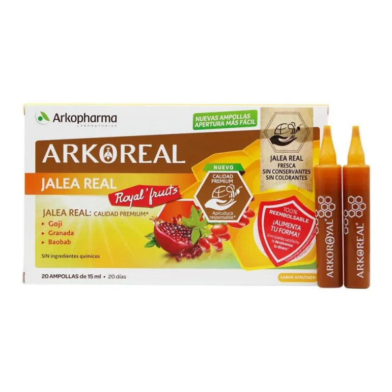 ARKOREAL JALEA REAL ROYAL FRUITS 20 AMPOLLAS