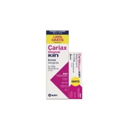 Cariax Gingival Coffret Rincer 500 ml + 100 ml + Cadeau de Pâtes 75 ml