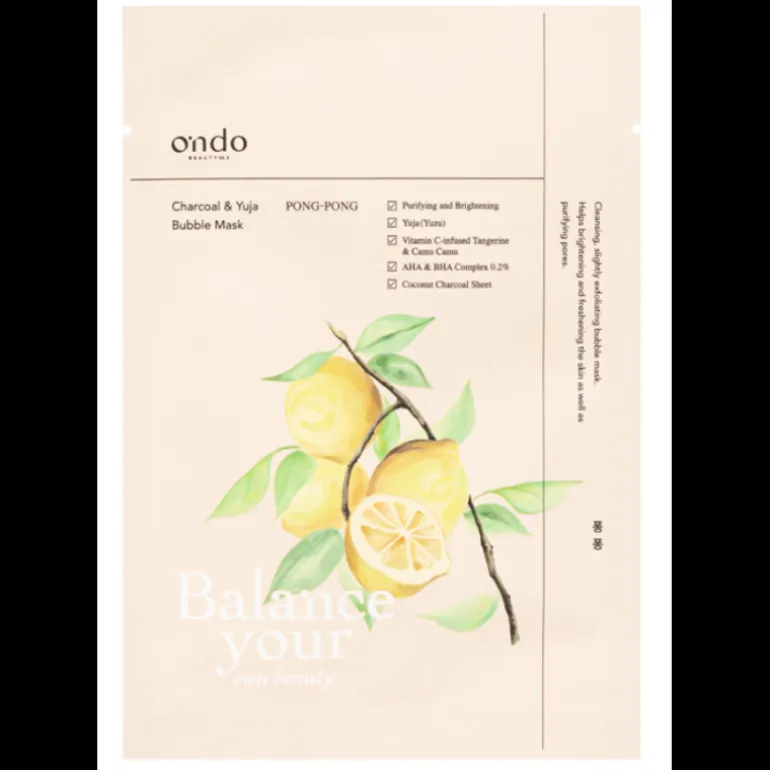 CHARCOAL&YUJA BUBBLE MASK 25 ML