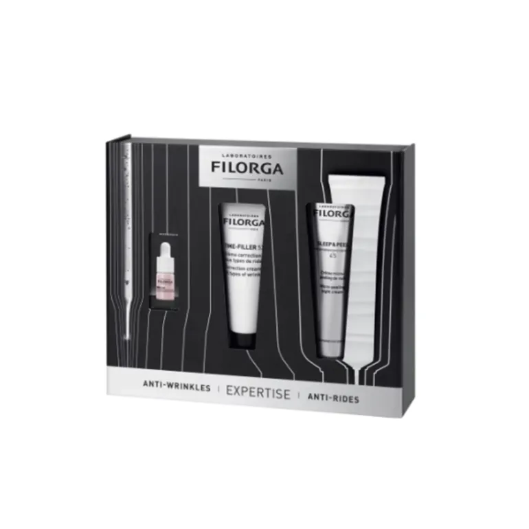 COFFRET ANTI-ÂGE TIME FILLER 5XP + SOMMEIL & PEEL 4.5 + CADEAU