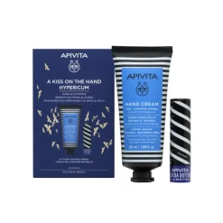 COFFRET APIVITA A KISS ON THE HAND HYPERICUM HAND & LIP REPAIR