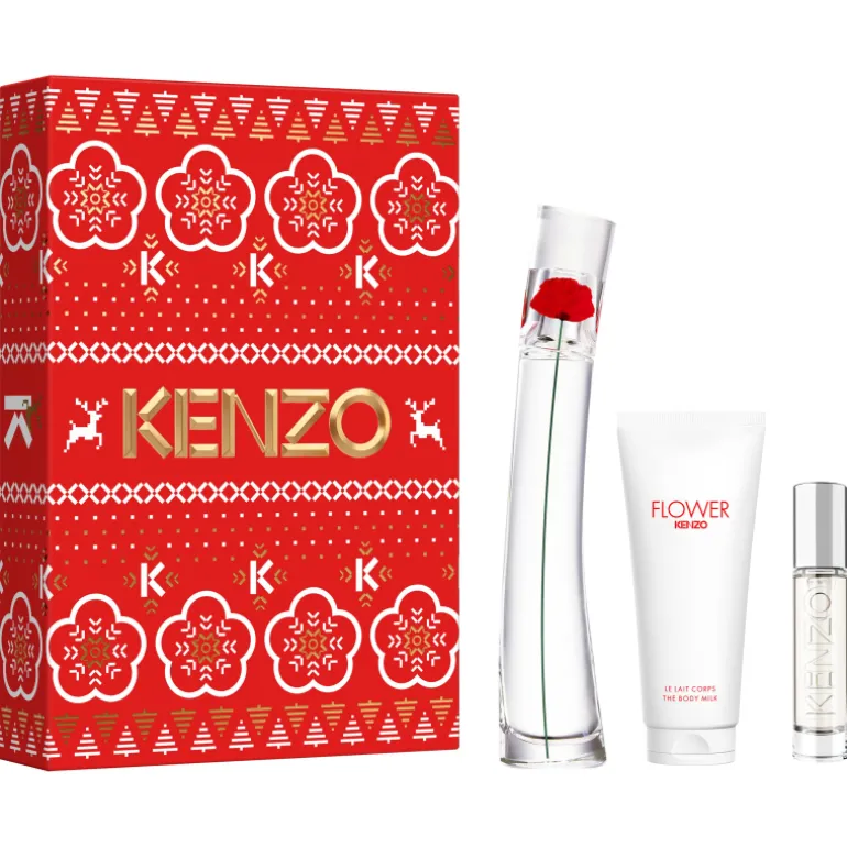 Coffret Flower By Kenzo Eau de Parfum & Travel Spray & Body Milk