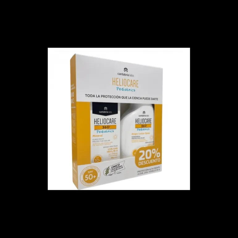 COFFRET HELIOCARE 360º PEDIATRICS SUNSCREEN SPF50 ET ATOPIC LOTION SPF50+ + 20% DE RÉDUCTION