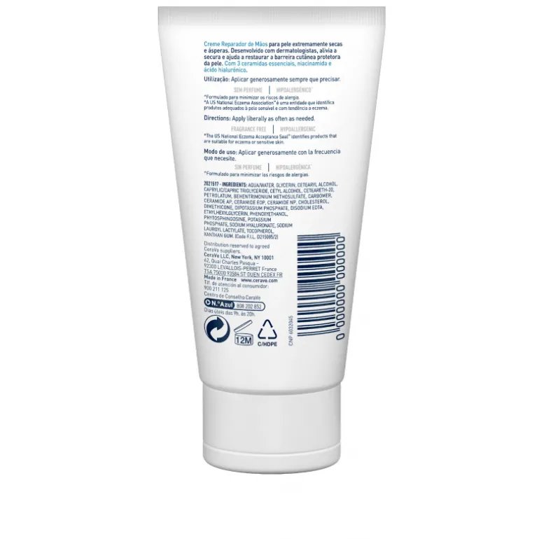 Crème réparatrice pour les mains