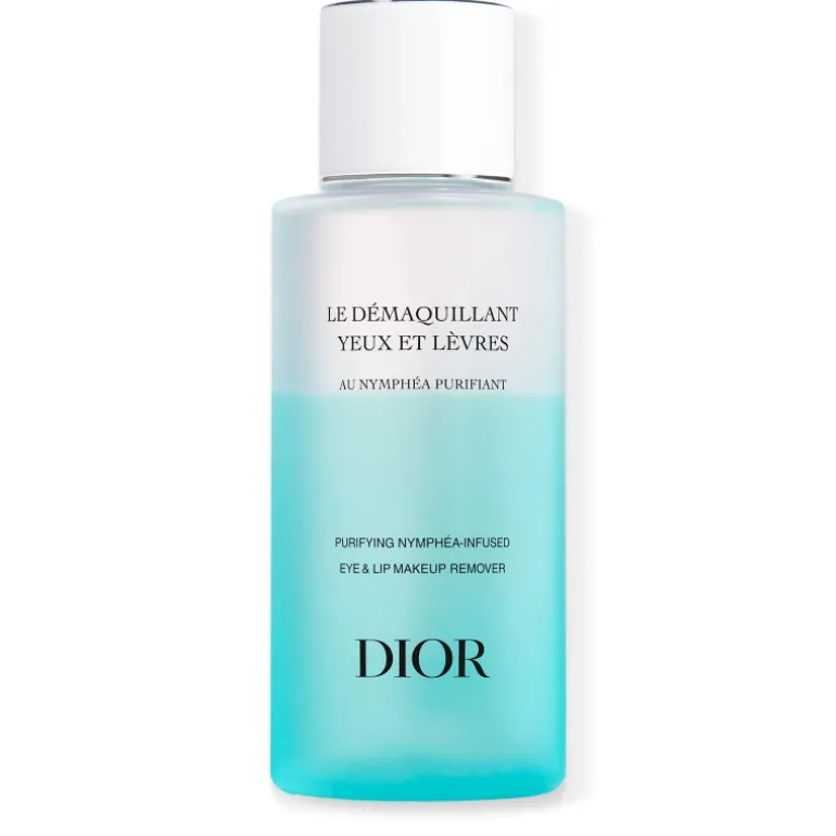 DÉMAQUILLANT POUR LES YEUX ET LES LÈVRESTraitement en deux phases avec de l'extrait de nénuphar blanc purifiant