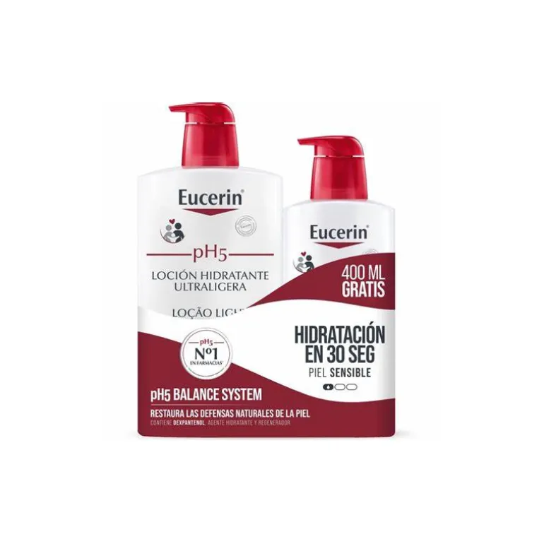 EUCERIN PACK LOTION HYDRATANTE ULTRALIGHT 400ML GRATUIT