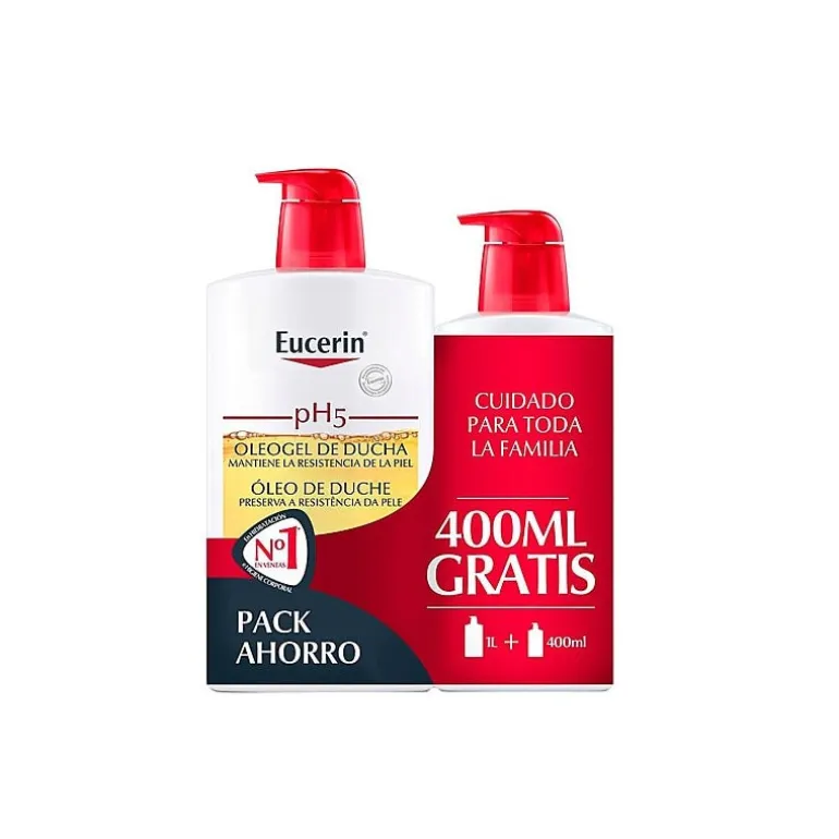 EUCERIN PACK PH5 OLEOGEL DE DUCHA 1 LITRO + GRATIS 400ML