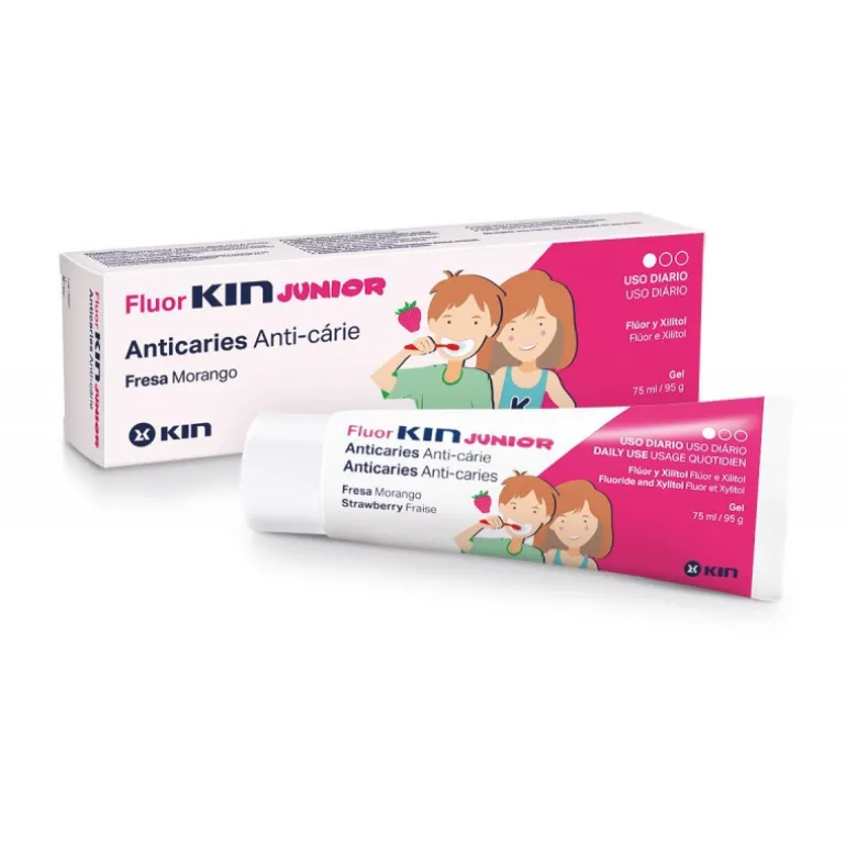 FLUORKIN JUNIOR GEL FRESA 75ML 2x1