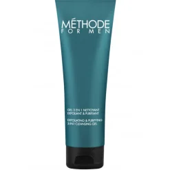 Méthode For MEN Gel 3 en 1 Nettoyant Exfoliant & Purifiant 125 ML