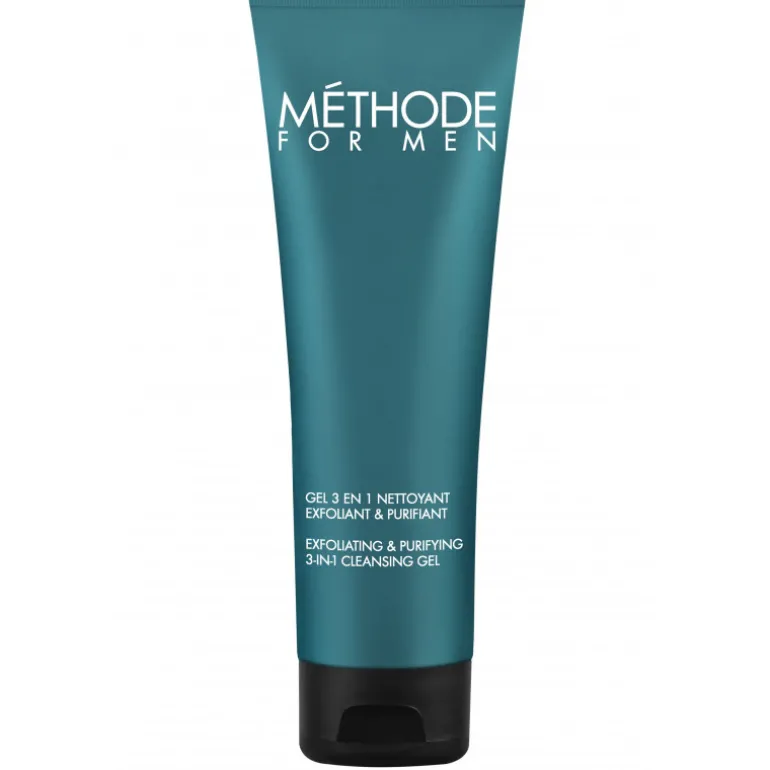 Méthode For MEN Gel 3 en 1 Nettoyant Exfoliant & Purifiant 125 ML