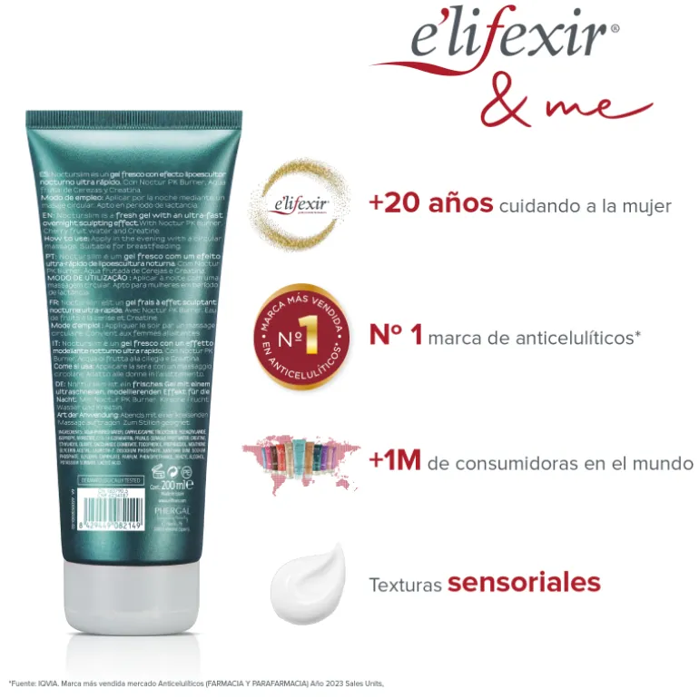 Nocturslim Crème anti-cellulite intensive réducteur de nuit brûleur de graisse