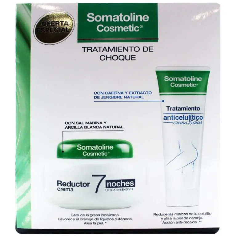 PACK SOMATOLINE TRATAMIENTO DE CHOQUE CREMA REDUCTOR + CREMA ANTICELULÍTICA