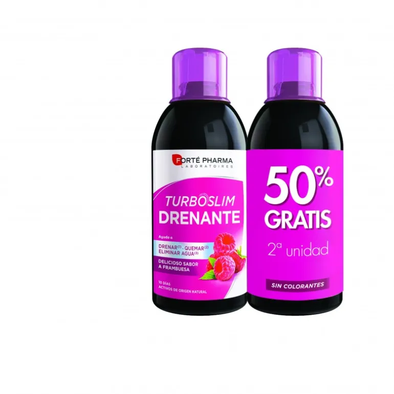 PACK TURBOSLIM DRENANTE SABOR FRAMBUESA 500ML + 500ML