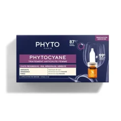 PHYTOCYANE TRAITEMENT ANTI-CHUTE DE CHEVEUX FEMME PROGRESSIVE 12X5ML