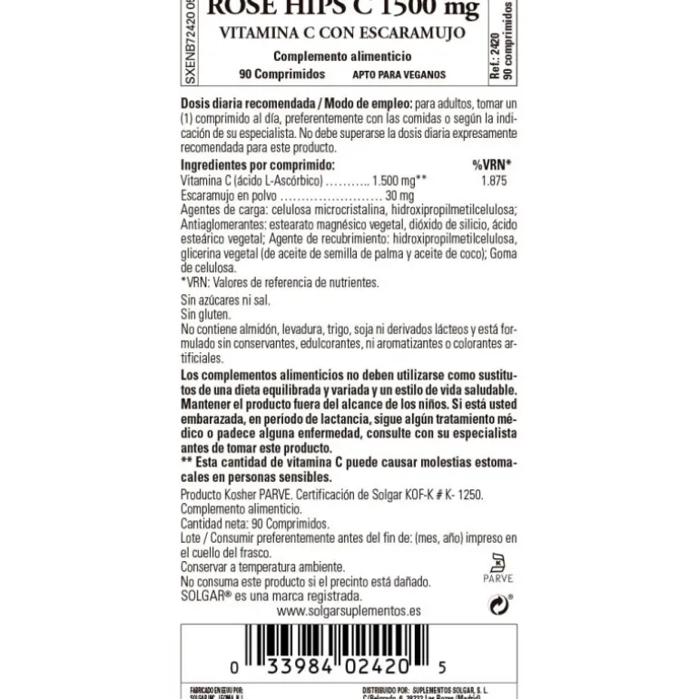 ROSE HIPS C 1500 mg Comp
