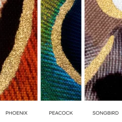 Rouge G Majestic Feathers Boîtier Joya avec Double Miroir Édition Limitée