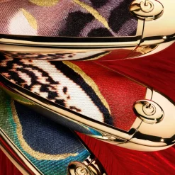 Rouge G Majestic Feathers Boîtier Joya avec Double Miroir Édition Limitée