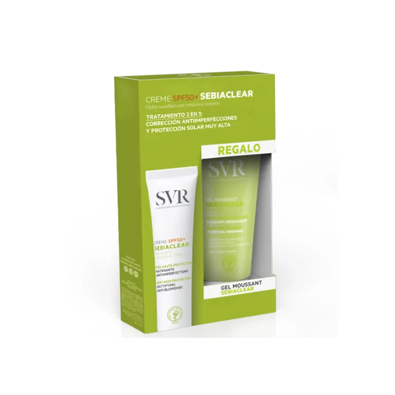 SET SEBIACLEAR CREME SPF50+ GEL MOUSSANT