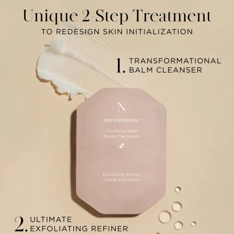 THE ELEMENTAL CLEANSING BALM AND EXFOLIATING REFINER