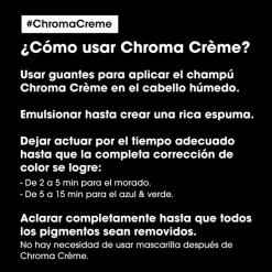 Chroma Crème Shampooing neutralisant pour les tons orangés