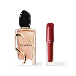 COFFRET DE NOËL SÌ EAU DE PARFUM INTENSE ET LE ROUGE À LÈVRES SATINÉ LIP MASTER
