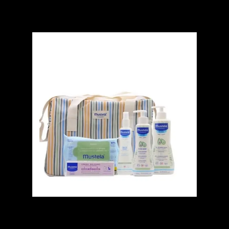 Coffret Mustela Bolsa Little Moments Rayures