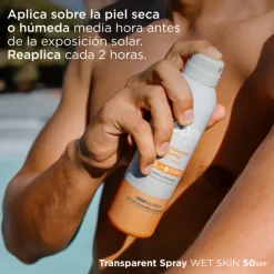Écran Solaire Transparent Spray Wet Skin Spf50