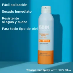 Écran Solaire Transparent Spray Wet Skin Spf50
