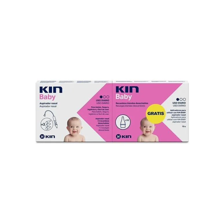 PACK KIN ASPIRATEUR BÉBÉ NASAL+ SANS ÉCRAN