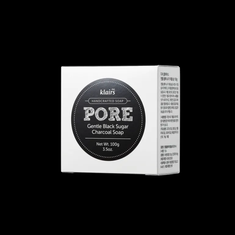 Pore gentle black sugar charcoal soap 10