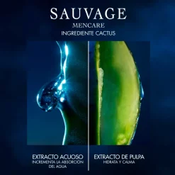 SAUVAGENettoyant visage - charbon noir et cactus