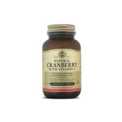SOLGAR CANNEBERGE AVEC VITAMINE C 60 GÉLULES
